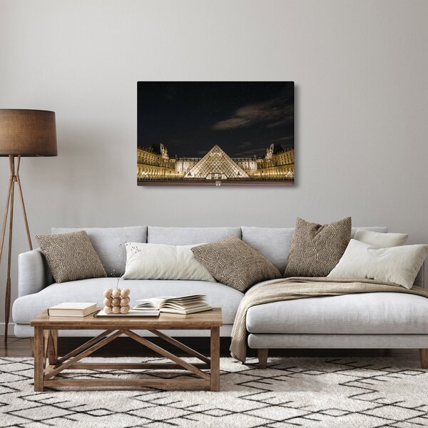 Kép - Louvre éjjel (90x60 cm)