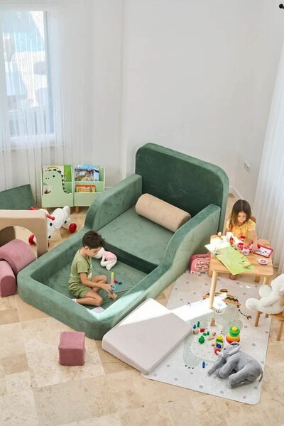 Atelier Del Sofa Egyszemélyes Játékágy Gyerekeknek - Zöld