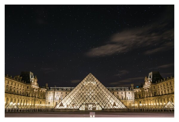 Kép - Louvre éjjel (90x60 cm)