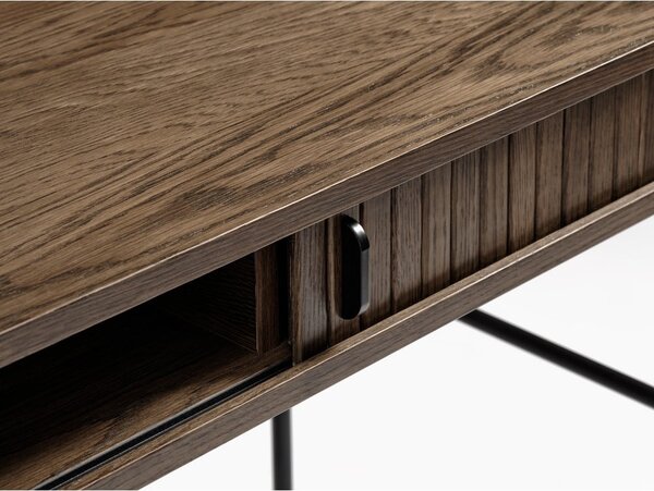 Íróasztal tölgyfa dekorral 60x120 cm Nola – Unique Furniture