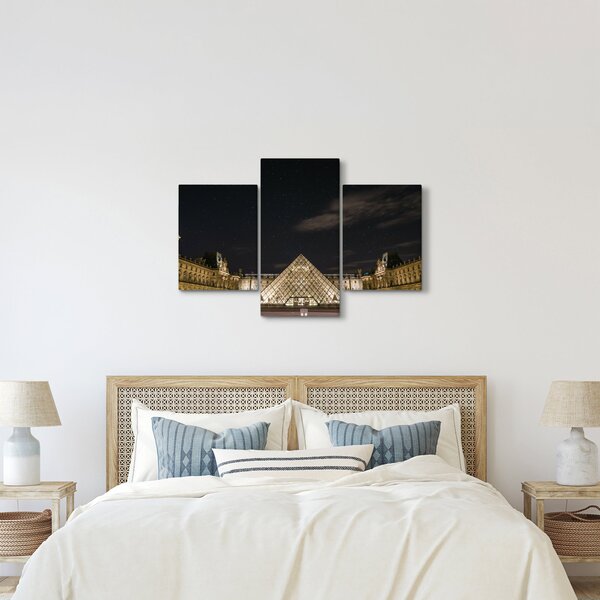 Kép - Louvre éjjel (90x60 cm)