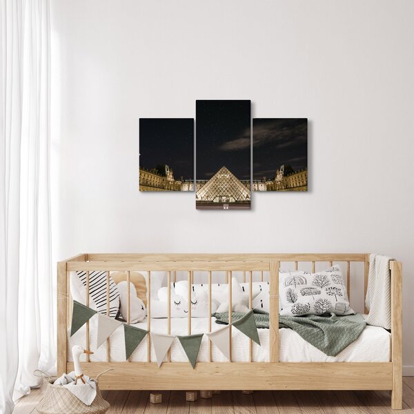 Kép - Louvre éjjel (90x60 cm)