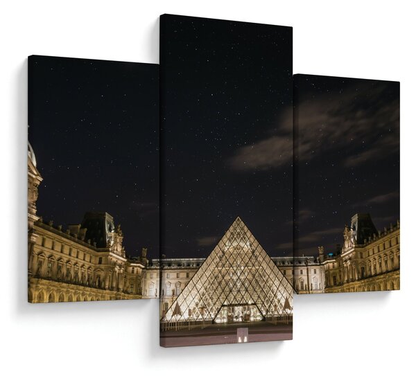 Kép - Louvre éjjel (90x60 cm)