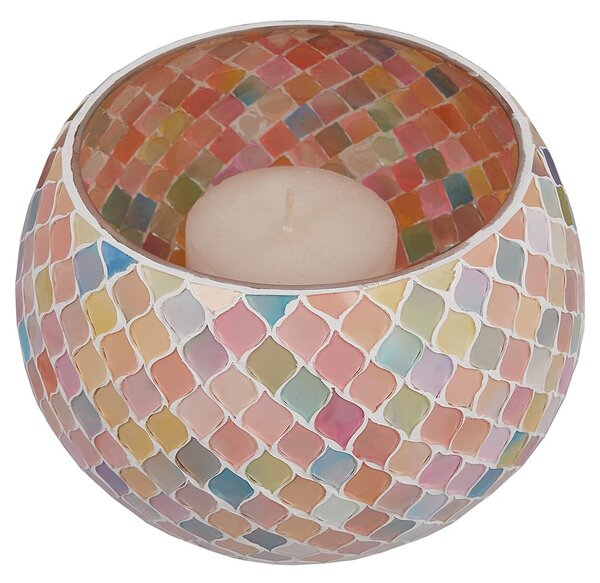 PASTEL LIGHTS mozaik mécsestartó Ø 18 cm