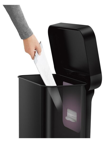 Acél pedálos szemetes 45 l – simplehuman