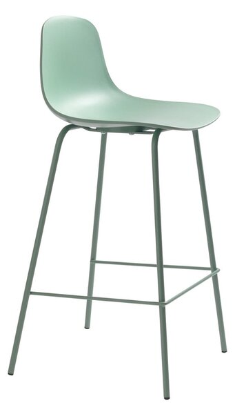 Világoszöld műanyag bárszék (ülésmagasság 67,5 cm) Whitby – Unique Furniture