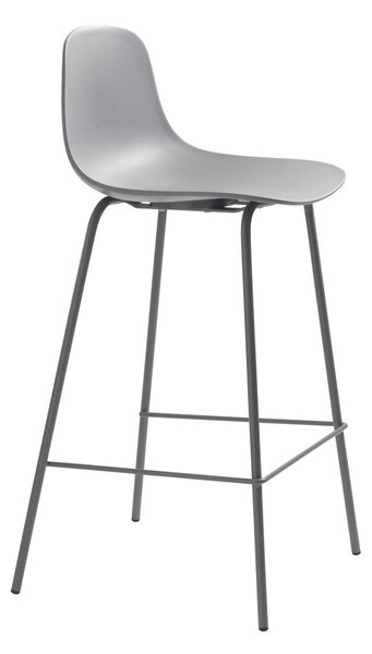 Szürke műanyag bárszék (ülésmagasság 67,5 cm) Whitby – Unique Furniture
