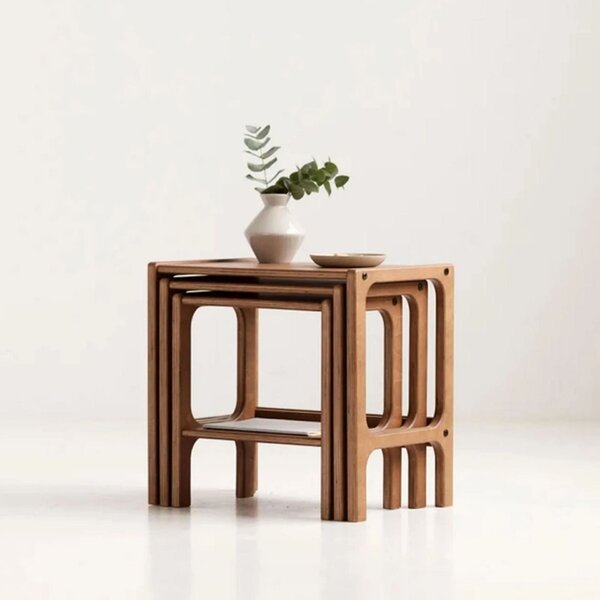 Hanah Home Nesting Table (3 Pieces) Teak CPT4740-50