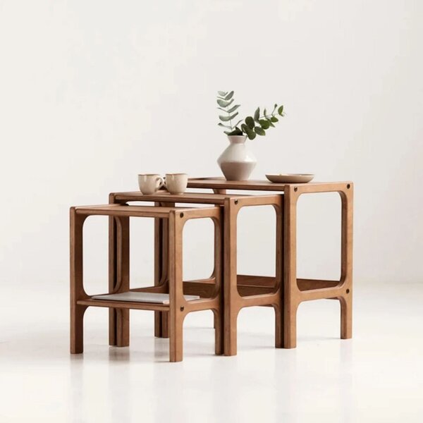 Hanah Home Nesting Table (3 Pieces) Teak CPT4740-50