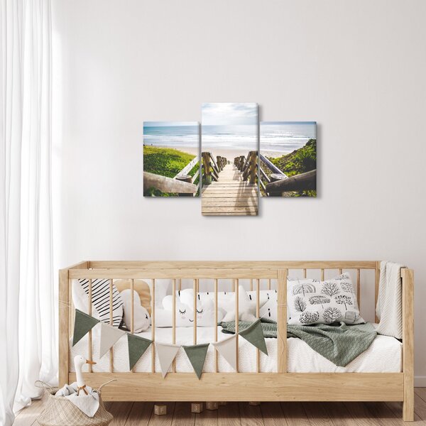 Kép - Bejárat a strandra (90x60 cm)