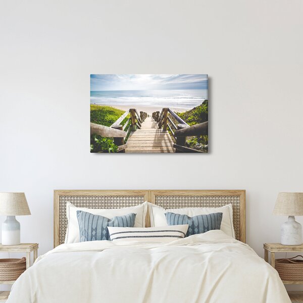 Kép - Bejárat a strandra (90x60 cm)