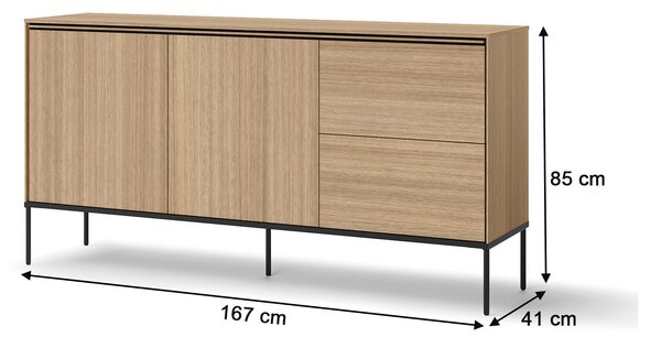 VISSO 2D2S széles komód