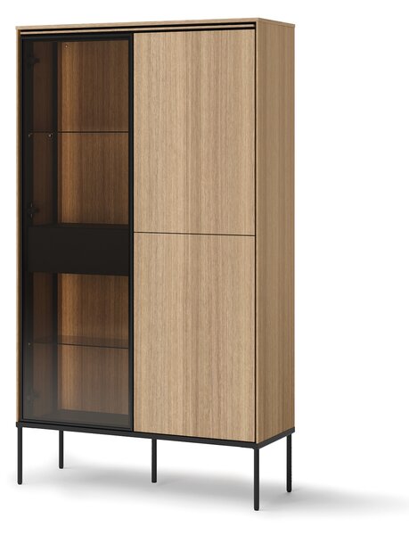 VISSO 2D1W vitrines szekrény LED világítással