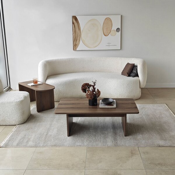 Hanah Home Dohányzóasztal szett Bronze Walnut Paris - Bronz, dió