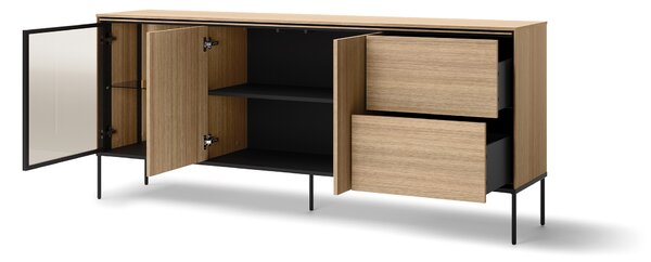 VISSO 2D1W2S széles komód LED világítással