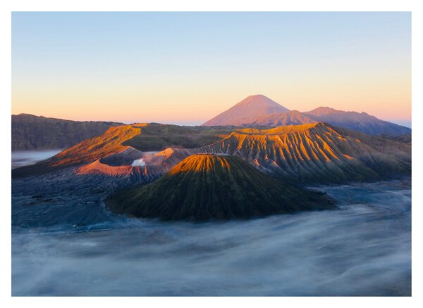 Kép a Bromo-hegyről Indonéziában (70x50 cm)
