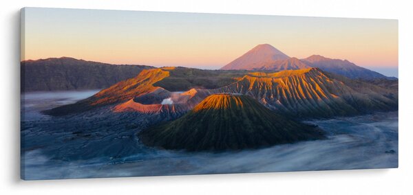 Kép a Bromo-hegyről Indonéziában (120x50 cm)