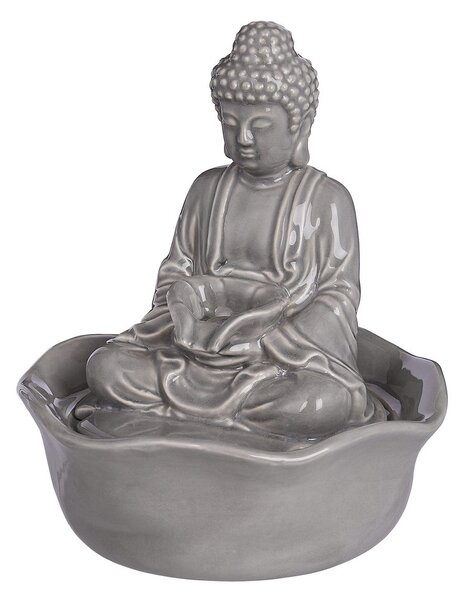 BALANCE kerámia asztali szökőkút Buddha, szürke
