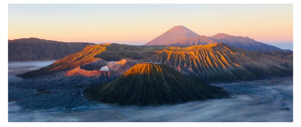 Kép a Bromo-hegyről Indonéziában (120x50 cm)