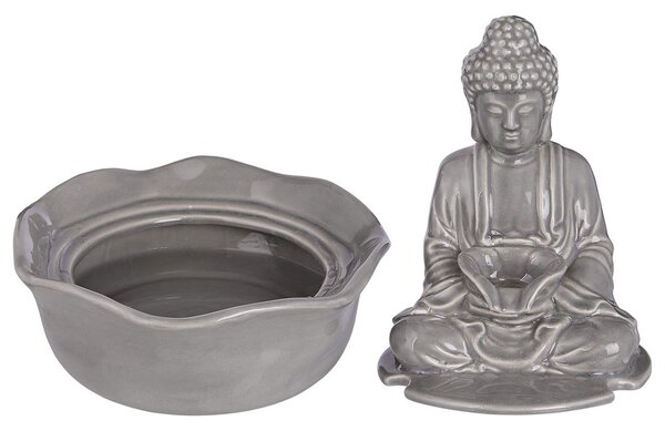 BALANCE kerámia asztali szökőkút Buddha, szürke