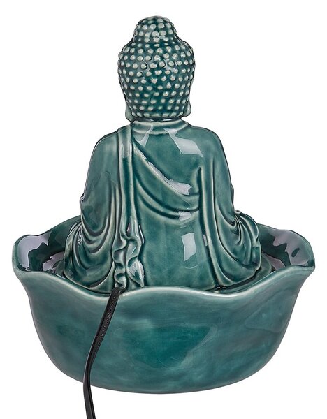 BALANCE kerámia asztali szökőkút Buddha, zöld
