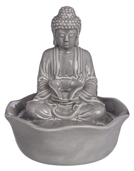 BALANCE kerámia asztali szökőkút Buddha, szürke