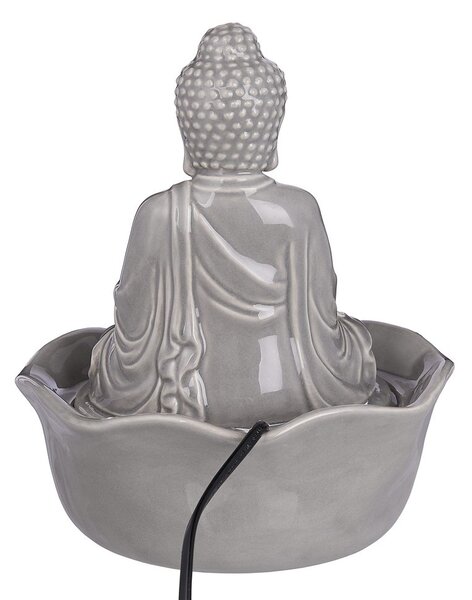 BALANCE kerámia asztali szökőkút Buddha, szürke