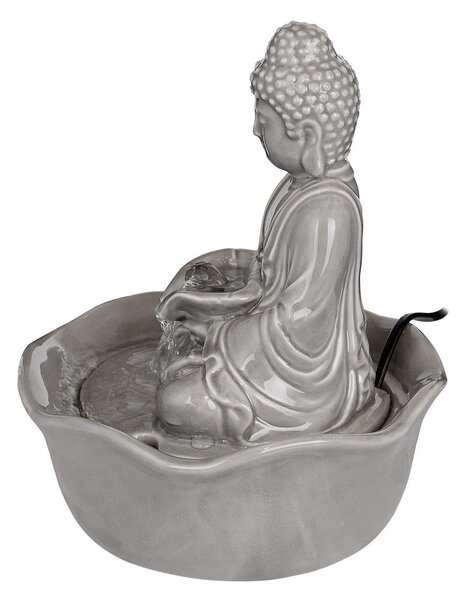 BALANCE kerámia asztali szökőkút Buddha, szürke