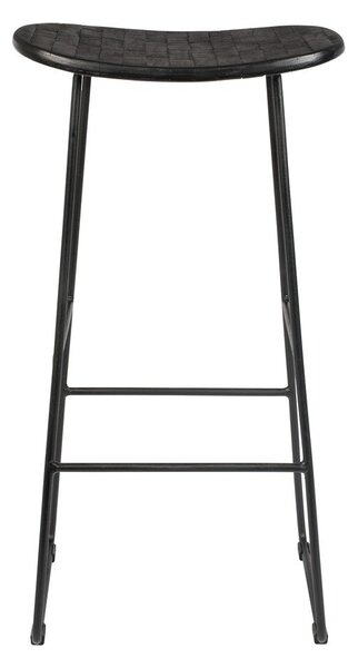 Fekete teakfa bárszék (ülésmagasság 76 cm) Tangle – White Label
