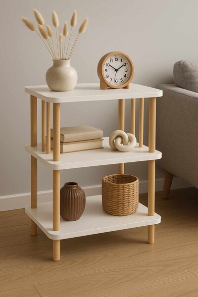 Hanah Home Lerakóasztal fehér Pk257 - Fehér