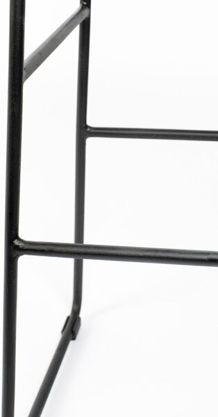 Fekete bárszék szett 2 db-os (ülésmagasság 62 cm) Tangle – White Label