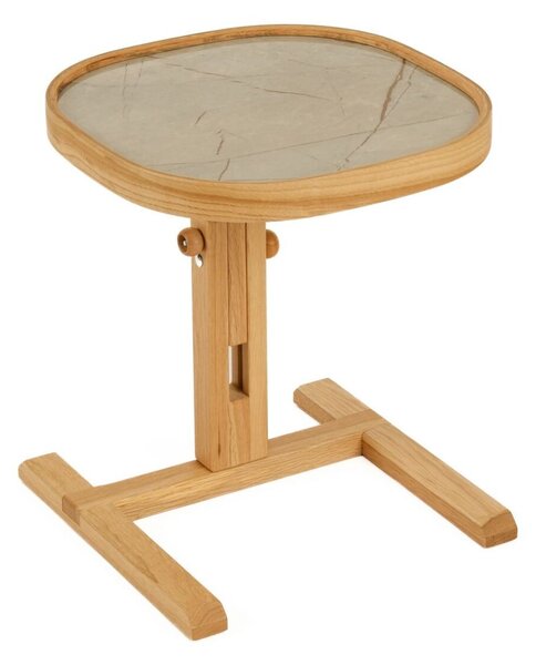 Hanah Home Lerakóasztal Oak Grey Marble Opus Kare 42 - tölgy, szürke márvány