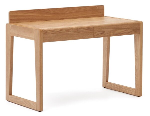 Íróasztal kőrisfa dekoros asztallappal 60x120 cm Arandu – Kave Home