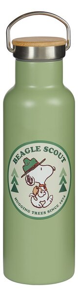 PEANUTS kulacs 650ml, zöld