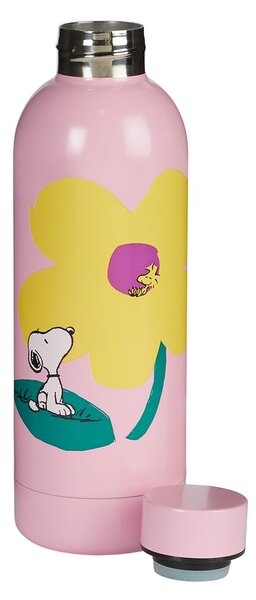 PEANUTS kulacs 500ml, rózsaszín