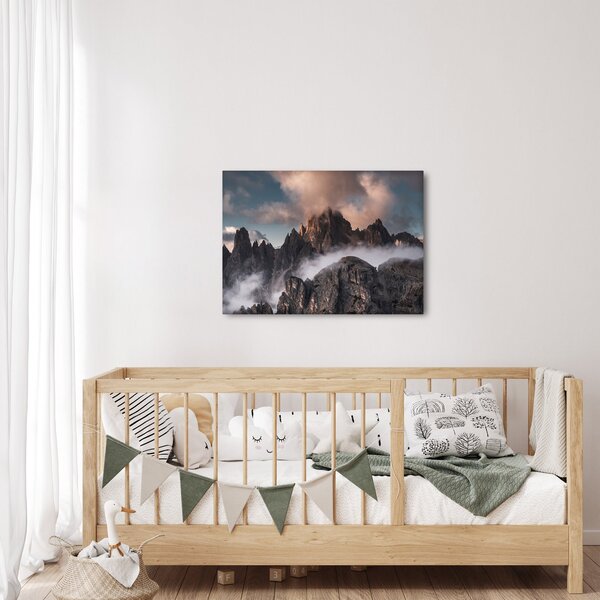 Kép - A ködben rejtett olasz dolomitok (70x50 cm)