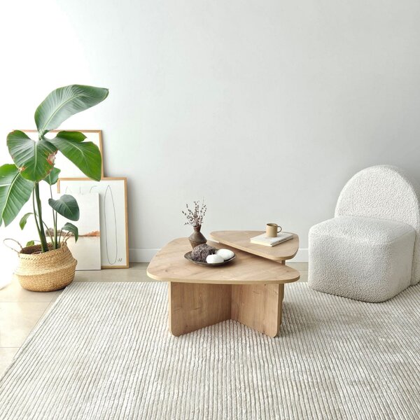 Hanah Home Dohányzóasztal szett Sapphire Oak Ballare szett - Sapphire Oak