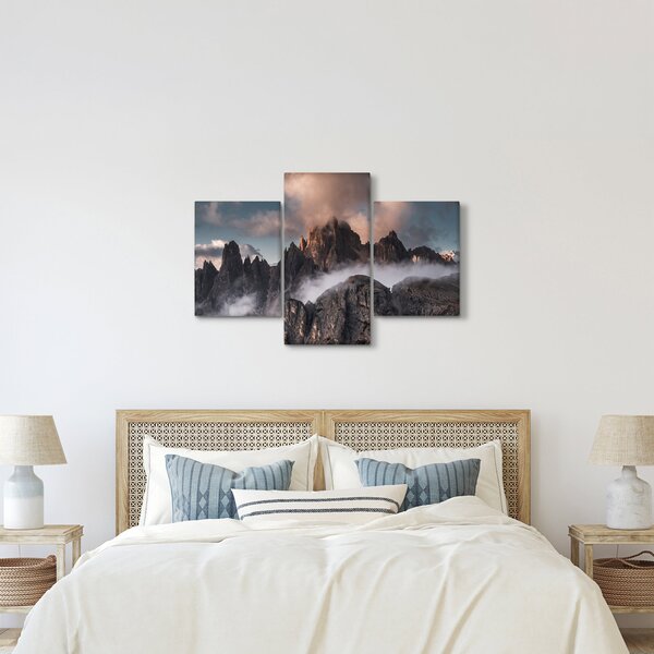 Kép - A ködben rejtett olasz dolomitok (90x60 cm)