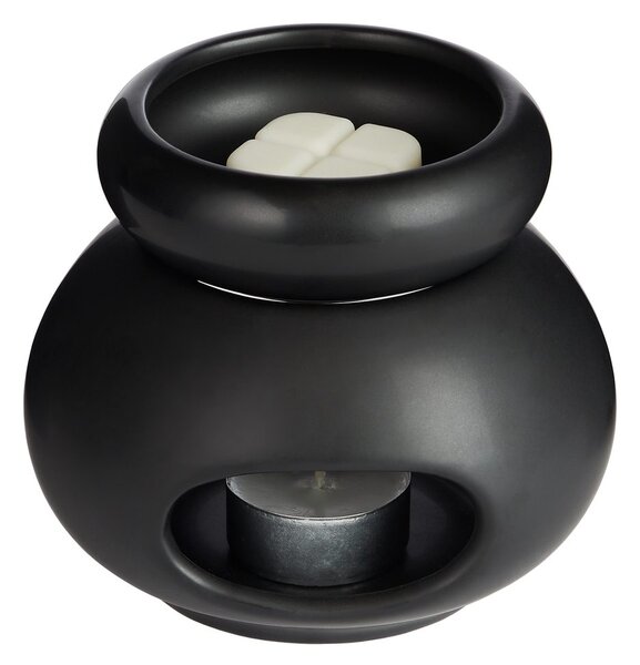 AMBIANCE porcelán aromalámpa, fekete