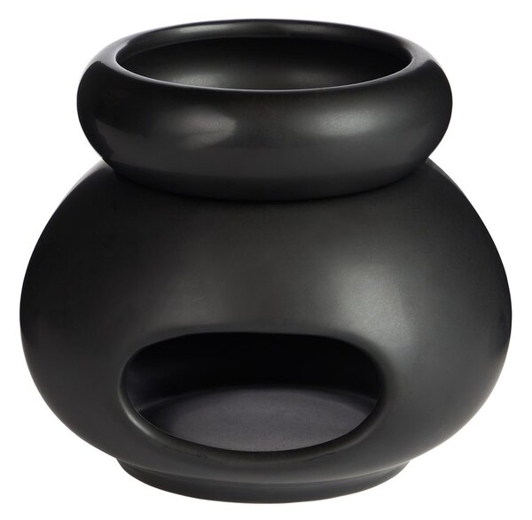 AMBIANCE porcelán aromalámpa, fekete