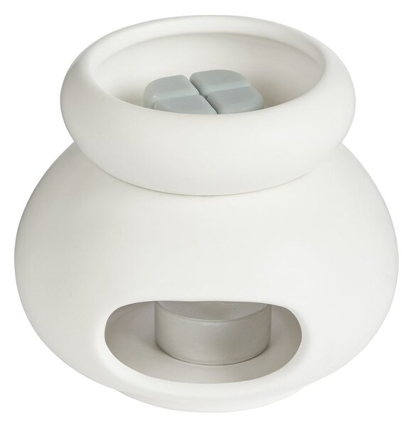AMBIANCE porcelán aromalámpa, fehér