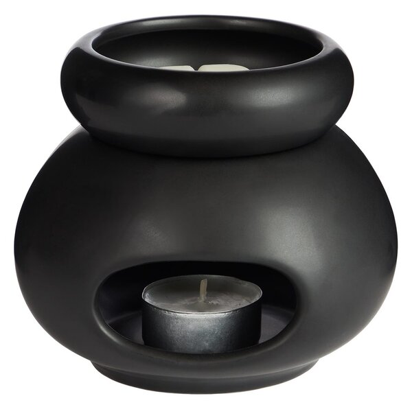 AMBIANCE porcelán aromalámpa, fekete