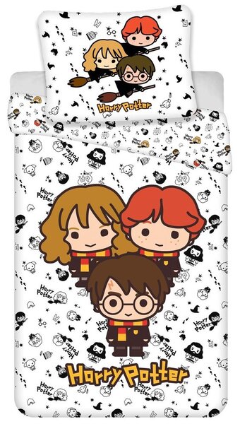 Jerry Fabrics Ágyneműhuzat Harry Potter - Színes | 140 x 200 cm / 70 x 90 cm