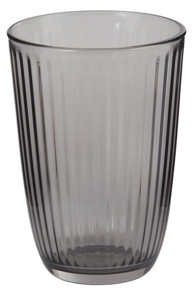 LINEE üveg pohár 390ml, szürke
