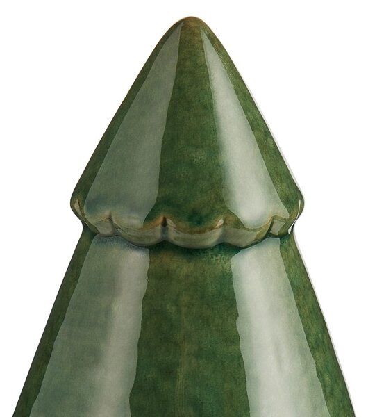 X-MAS kerámia fenyőfa 16cm , sötétzöld