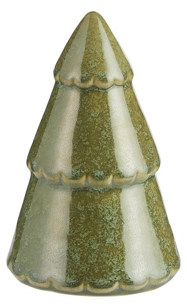 X-MAS kerámia fenyőfa 12cm, világoszöld