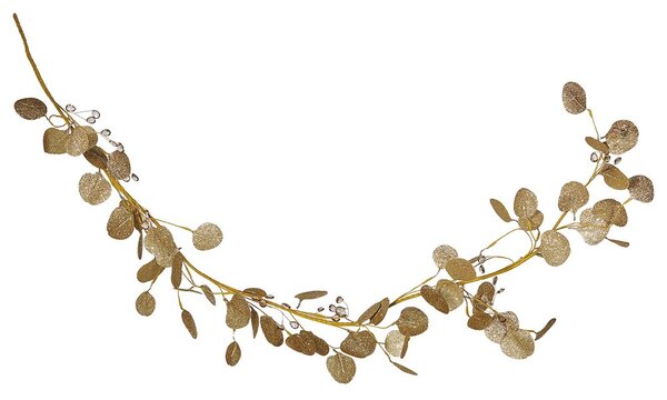 FLORISTA eukaliptusz girland gyöngyökkel, arany
