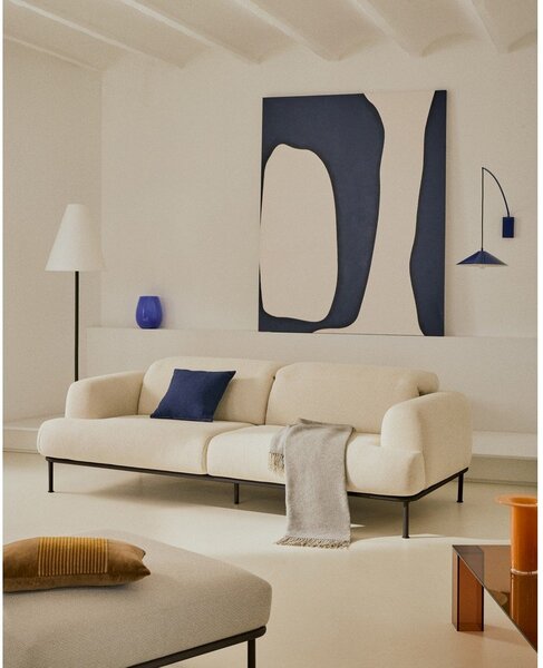 Bézs zsenília kanapé 234 cm Aurum – Kave Home