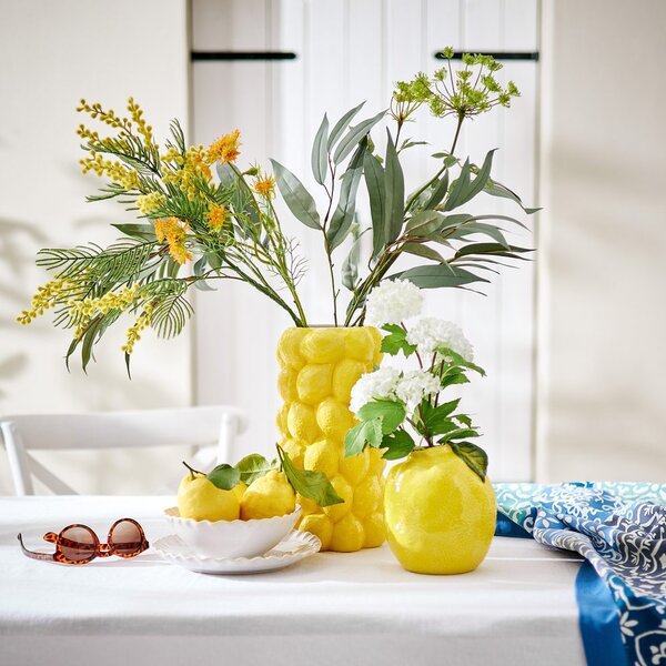 LEMON citrom formájú váza 18 cm