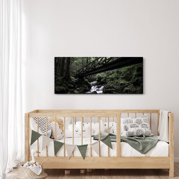 Fekete erdő képe (120x50 cm)